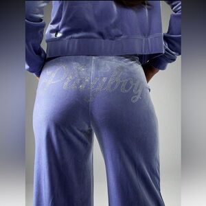 Playboy Lavender Purple Velour Lounge Set